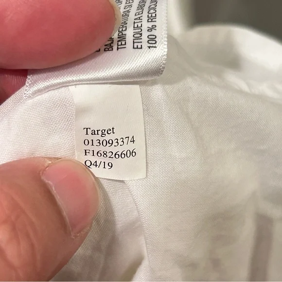 Universal Thread White Linen Blend Puff Sleeve Midi Dress XXL - Picture 6 of 6